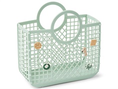 Liewood light peppermint basket bag with charm Samantha